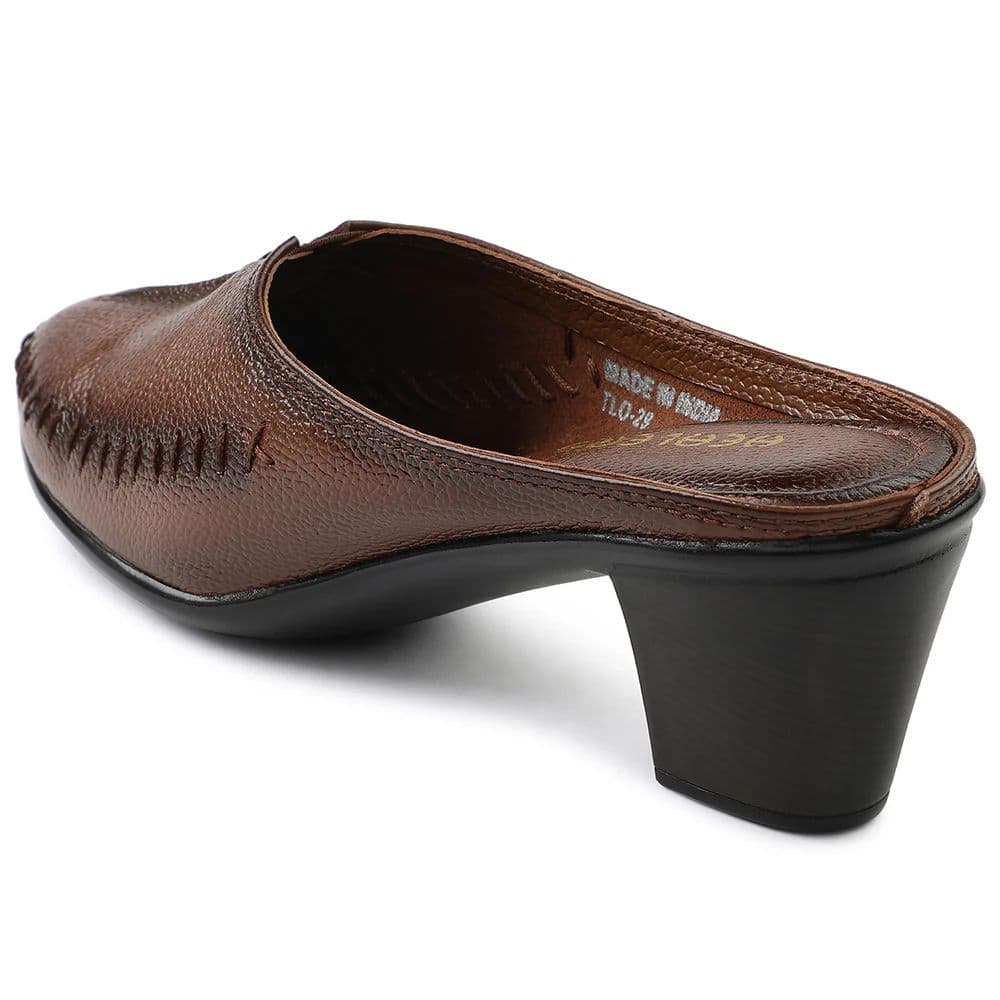 Healers Tan Casual Block Heels For Women TLO-29 By Liberty — photo 6