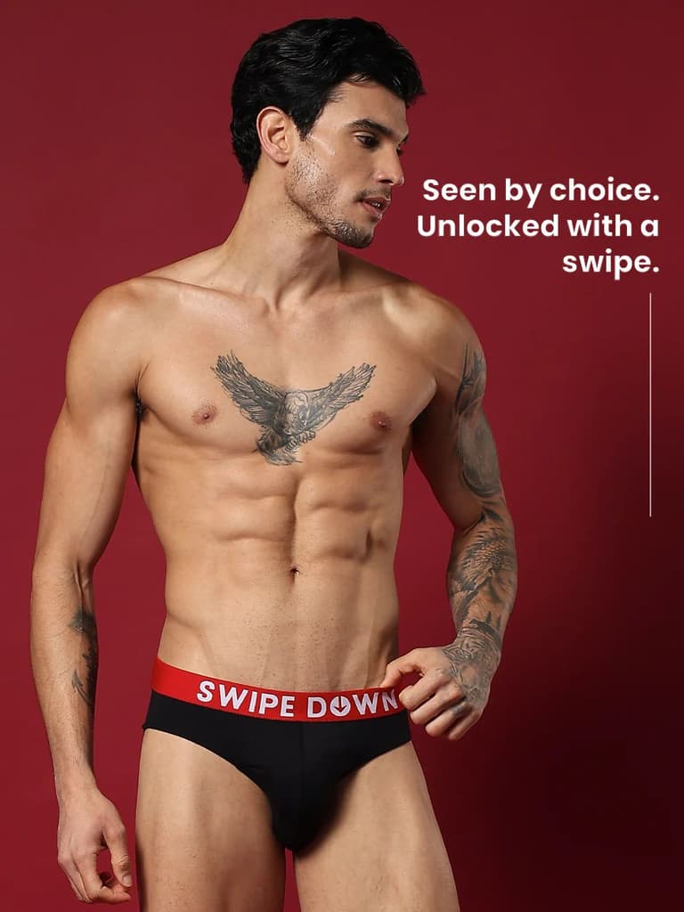 Statement Men's Brief "Swipe Down" — photo 4