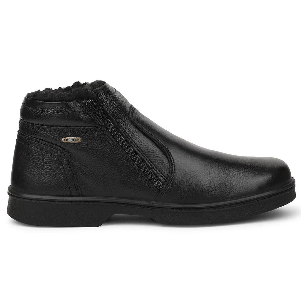 Windsor Black Casual Non Lacing Boots For Mens 2046-133 By Liberty — photo 2