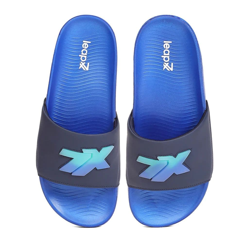 Leap7X NITWALK-30 Men's Navy Blue Slides - Lightweight Nitro Sole with Molded EVA Comfort — photo 6