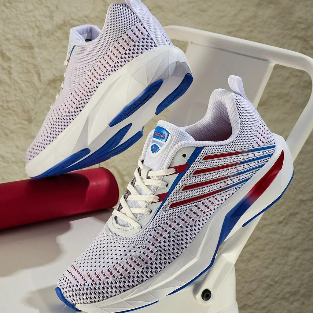 AMPOR White Men's Running Shoes