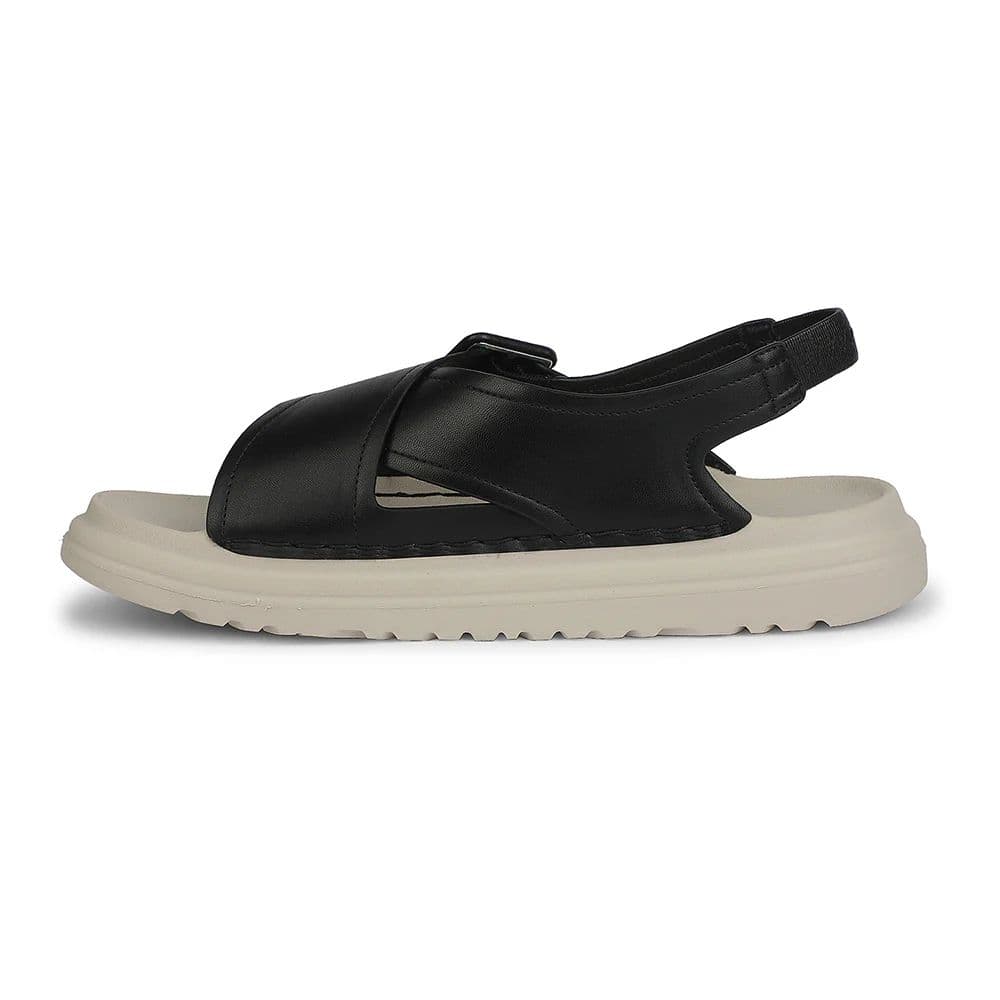 Healers Black Casual Flat Sandal for Women ZQ-DMSN-06 by Liberty — photo 3