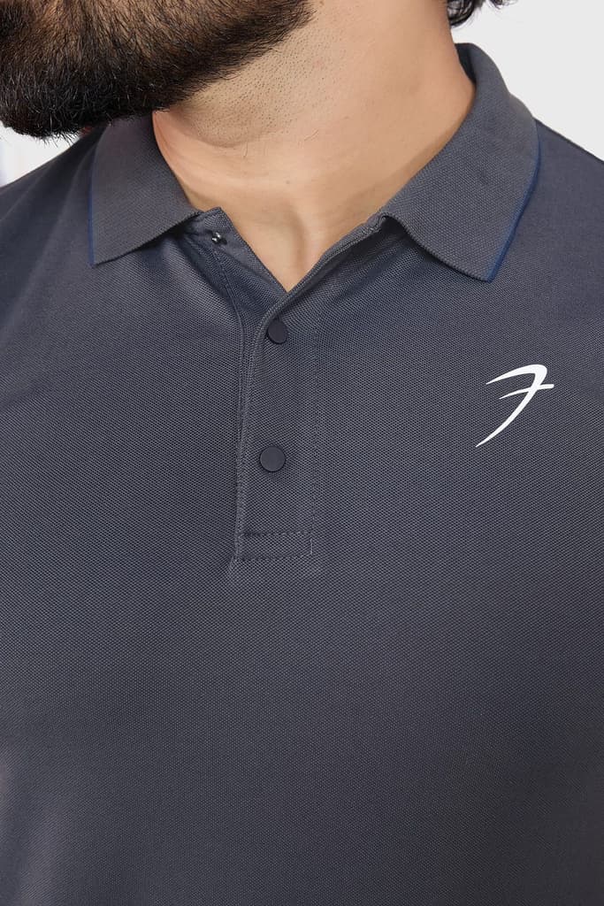 Aura Polo T-shirt Dark Grey — photo 3
