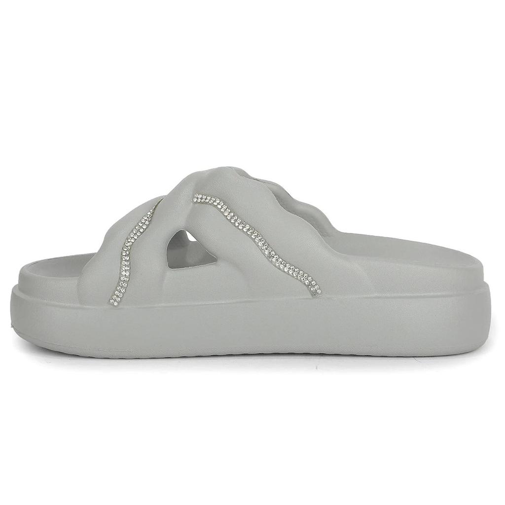 A-HA RESTWALK Light Grey casual slides for women by Liberty — photo 6