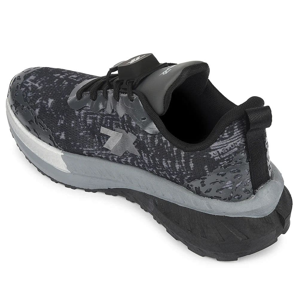 Leap7x Dark Grey Sports Lacing Running Shoes For Men XLM-07MS By Liberty — photo 5