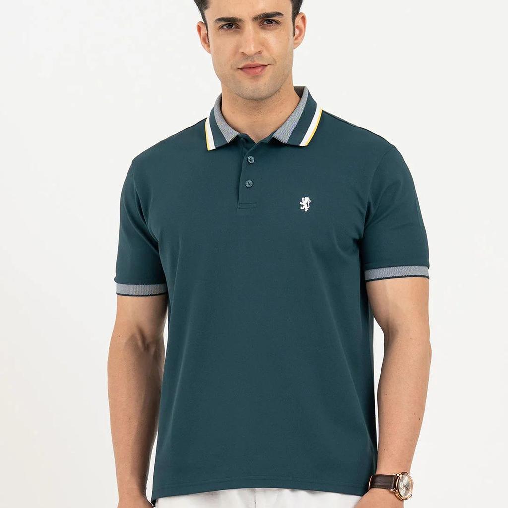 Polo T Shirts for Men in Deep Teal | Classic Polo T Shirts