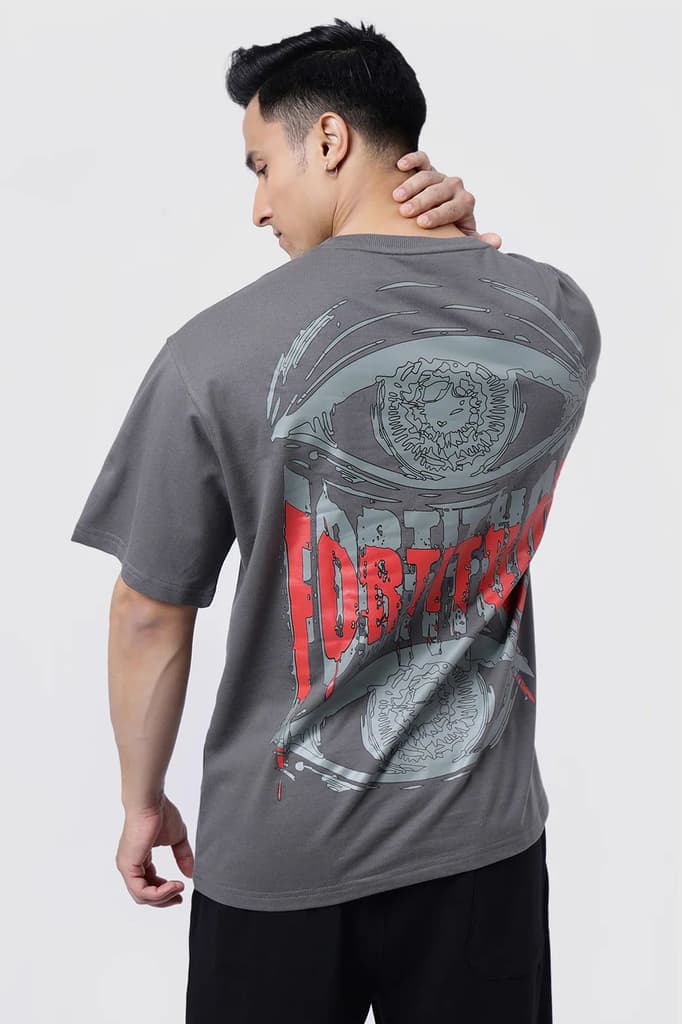 Fortitude Oversized T-shirt Dark Grey — XS