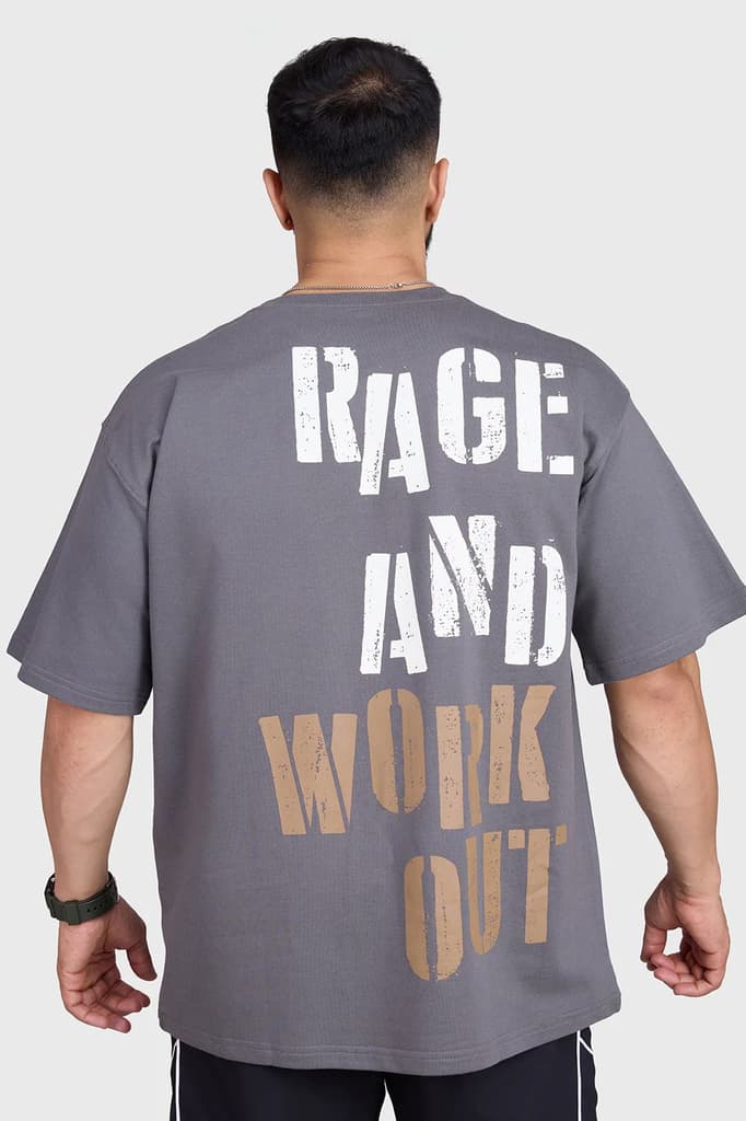 Rage Oversized T-shirts Charcoal — photo 3