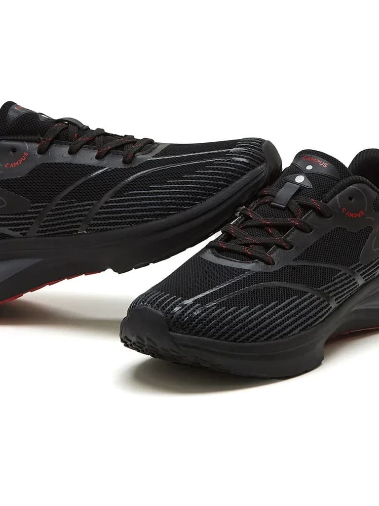 GLITCH Black Men's Running Shoes — photo 7