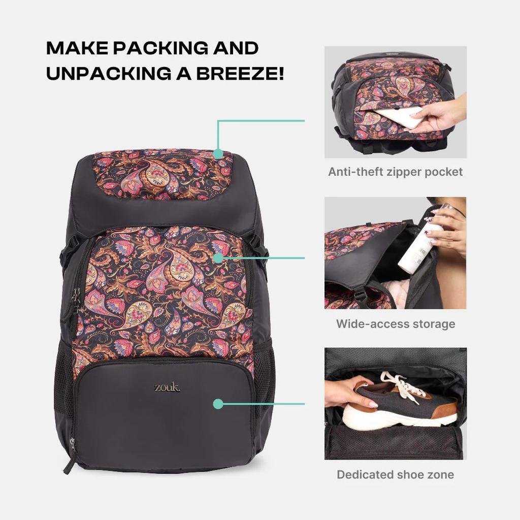 Paisley Print Aarohi Rucksack — photo 4