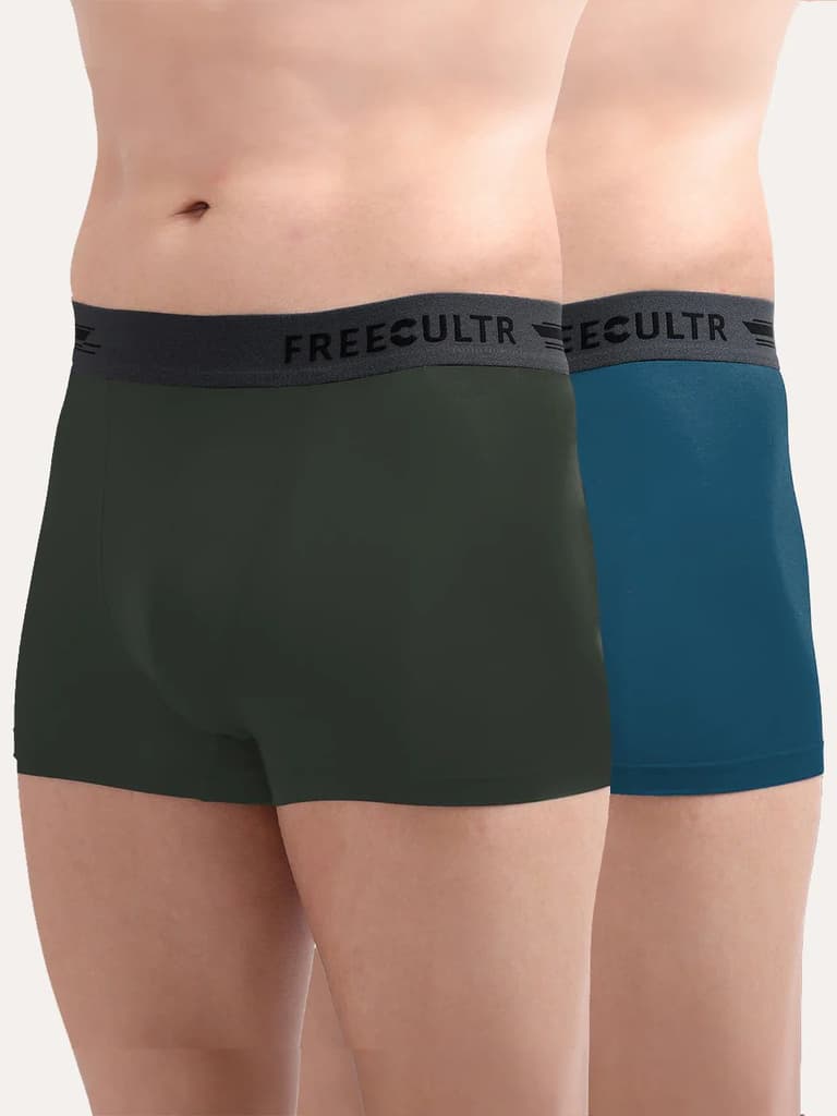 Men's Anti-Bacterial Micro Modal Trunk in Contrast Waistband (Pack of 2) — photo 2