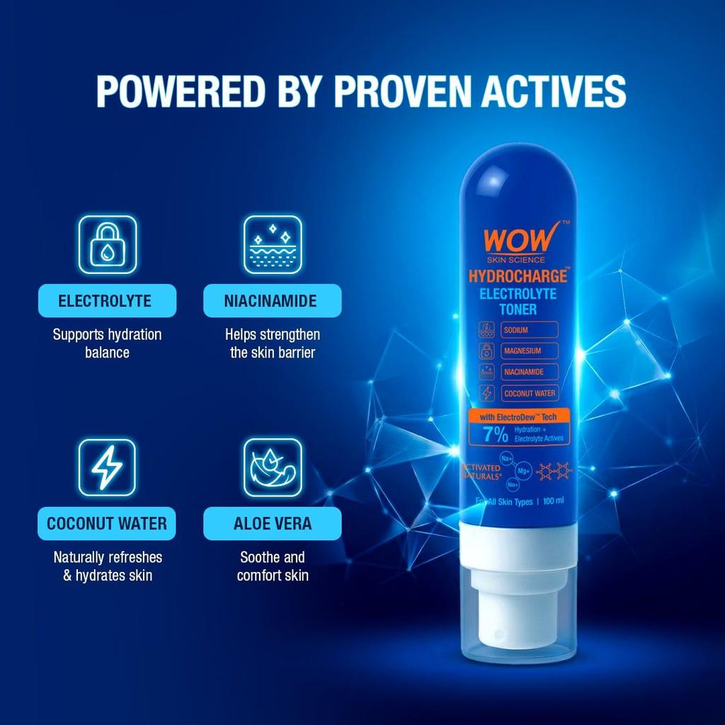 HydroCharge Electrolyte Toner Deep Hydration with Coconut Water