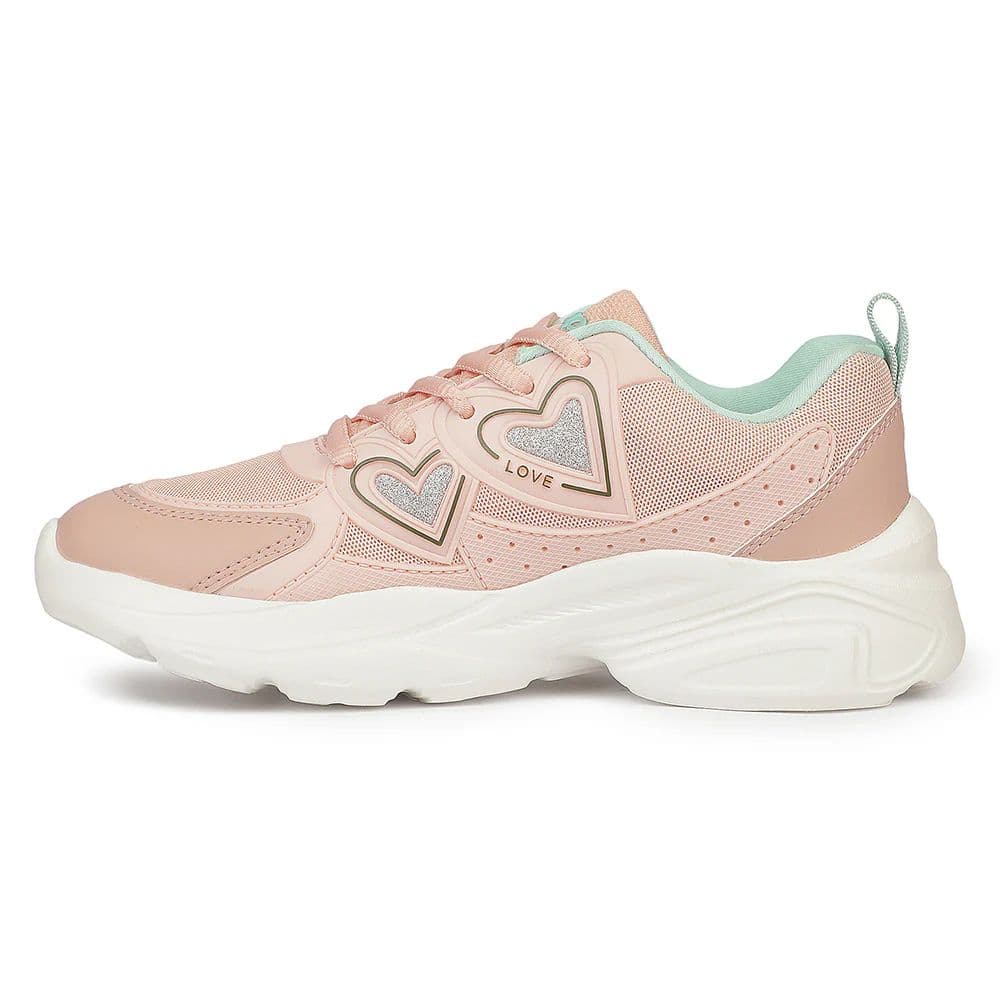 Leap7X WALTER-1L Peach Sports Non lacing Walking Shoes for Kids by Liberty — photo 6