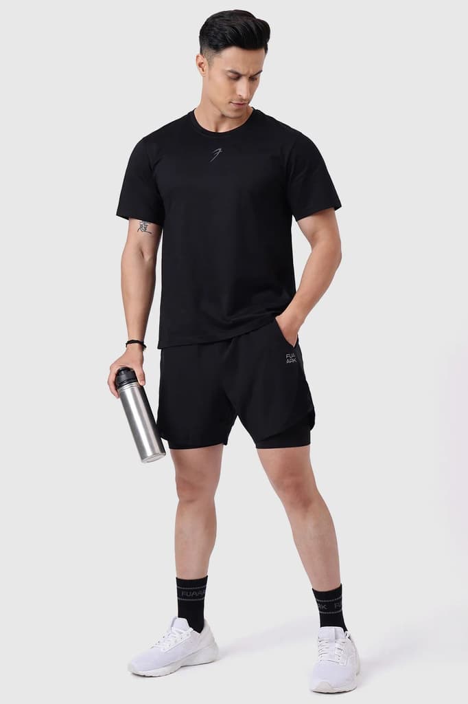 Pulse Running T-shirt Black — S