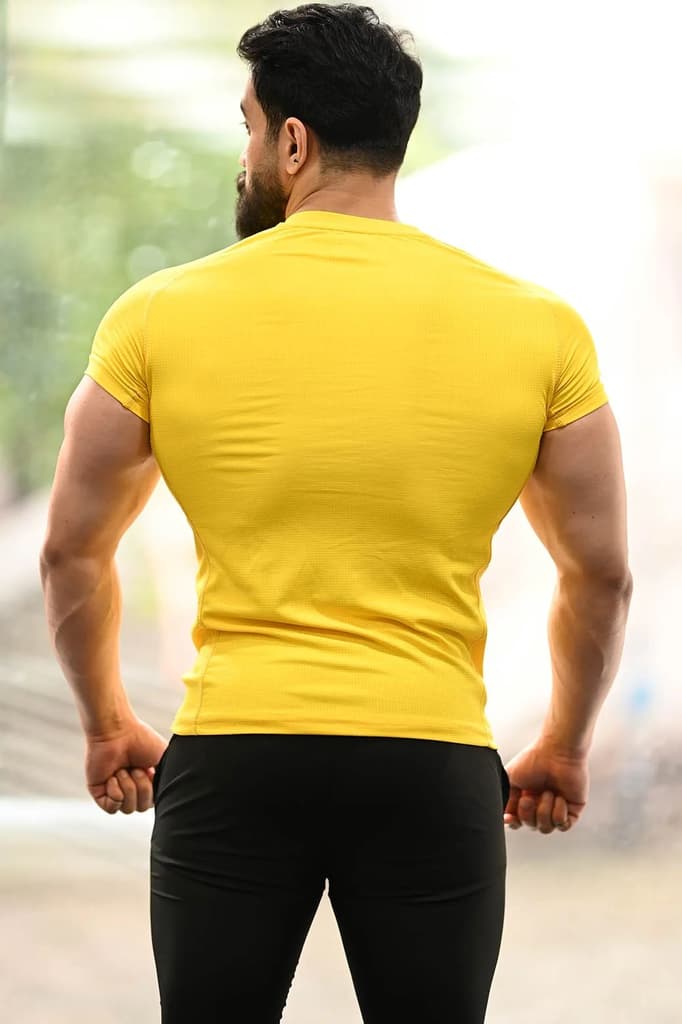 Checks T-shirt Yellow — photo 7