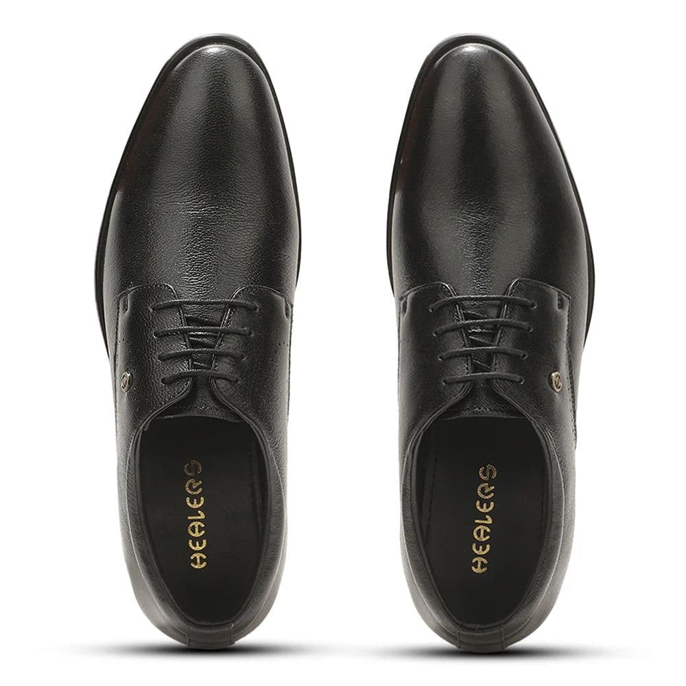 Healers SCL-16 Black Formal Lacing Debry Shoes for Men By Liberty — photo 9