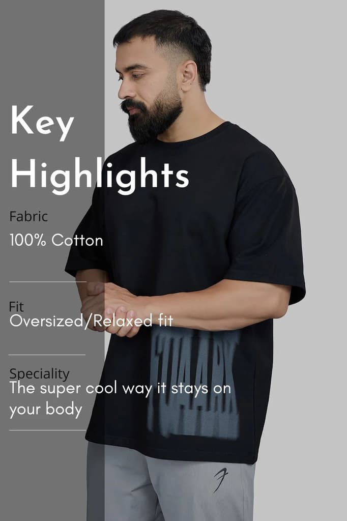 Gorilla Oversized T-shirt Black — photo 10