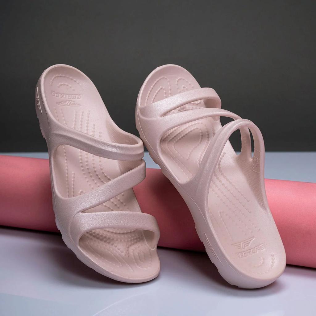 Womens Sliders in Pink | Casual Pool Sliders — photo 6