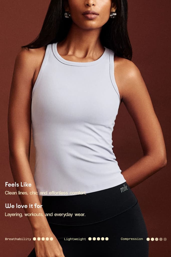 Lilac OnTheGo Fitted Tank Top — photo 4
