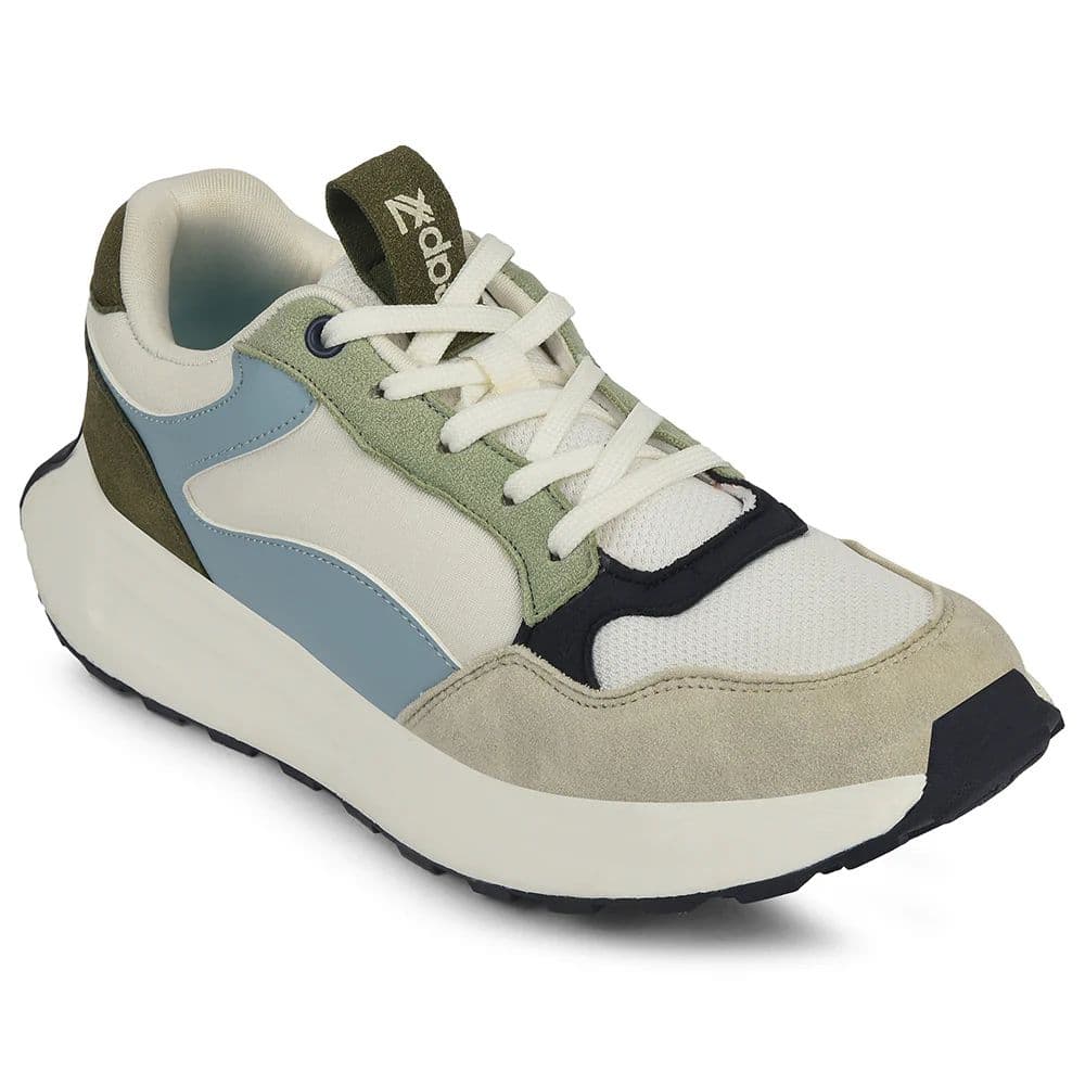 Leap7x Light Grey Sports Lacing Running Shoes For Kids ZLP-XK-01 By Liberty — 4/37 / Light Grey