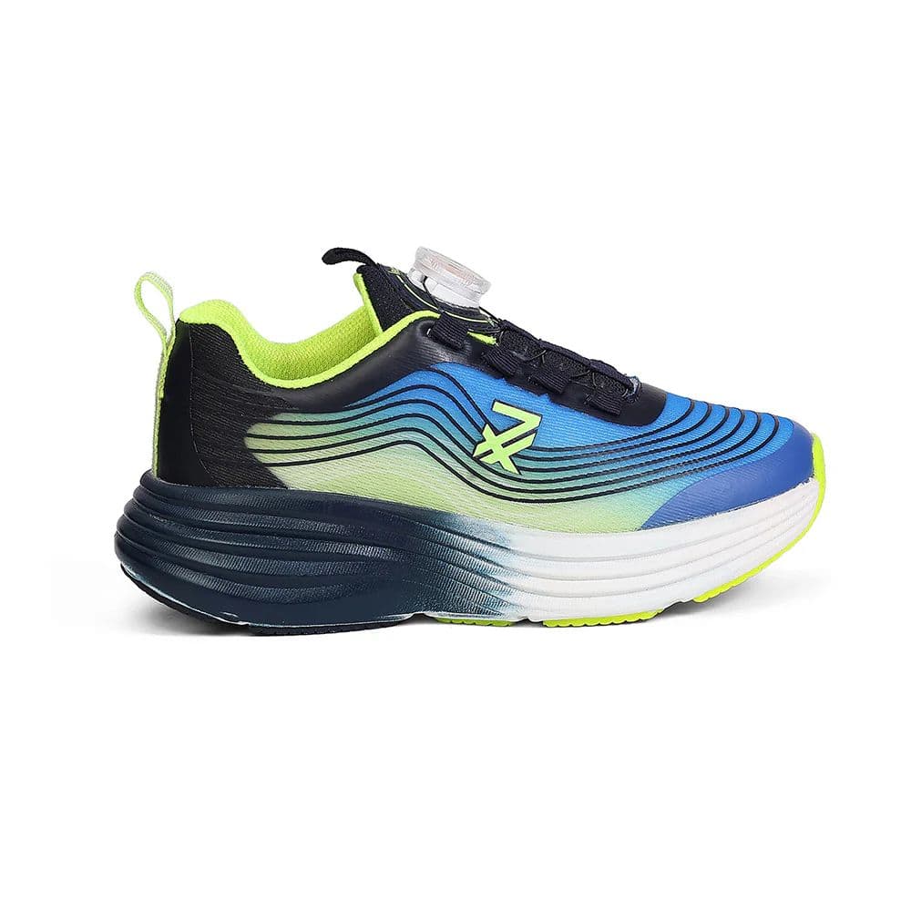 Leap7X LOTO-6 Kids' Royal Blue Walking Shoes - TWISTS & GO with Colorblock Design — photo 2