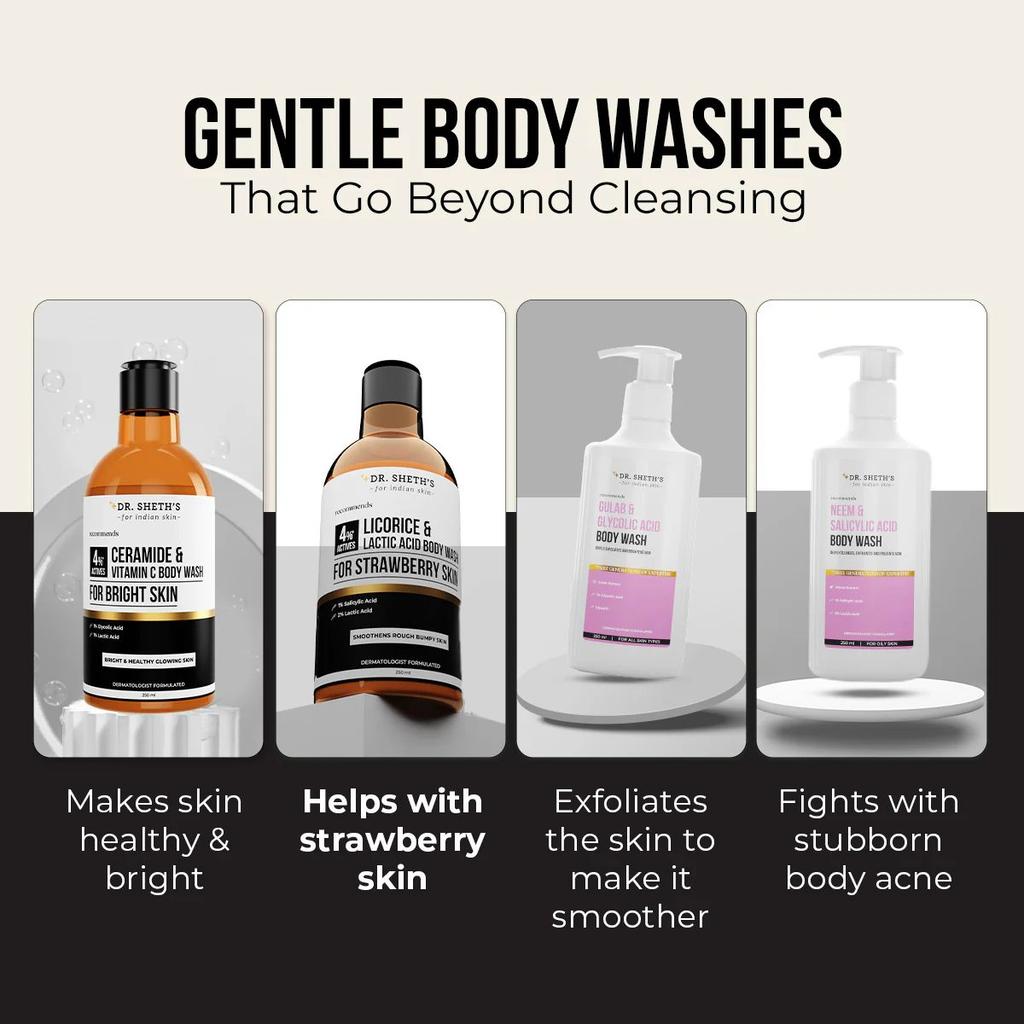 Licorice & Lactic Acid Body Wash - 250ml