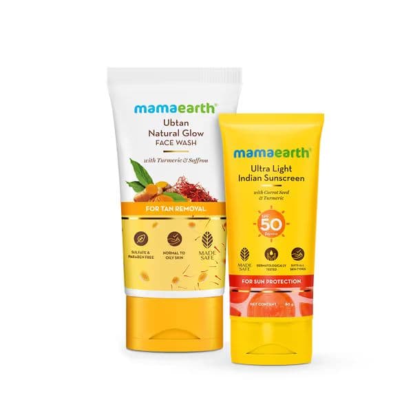 Glowing & Sun-Safe Skin Combo – Turmeric & Saffron | SPF 50 PA++++