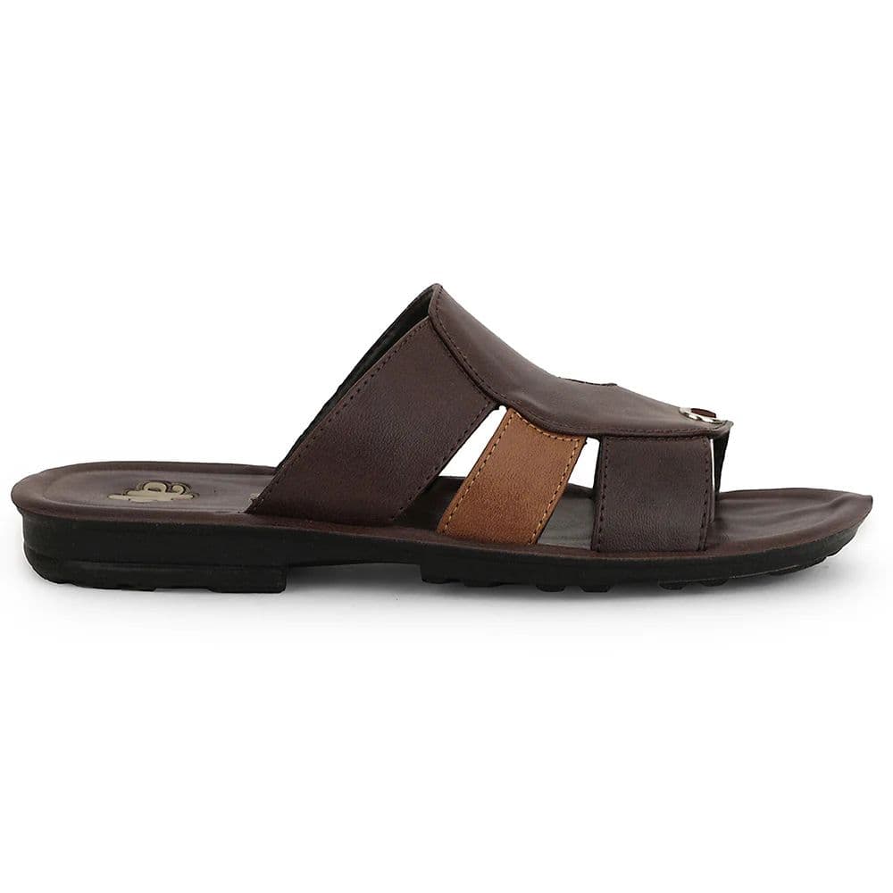 A-HA Brown Casual Flat Sandal For Men MPU-58 By Liberty — photo 2