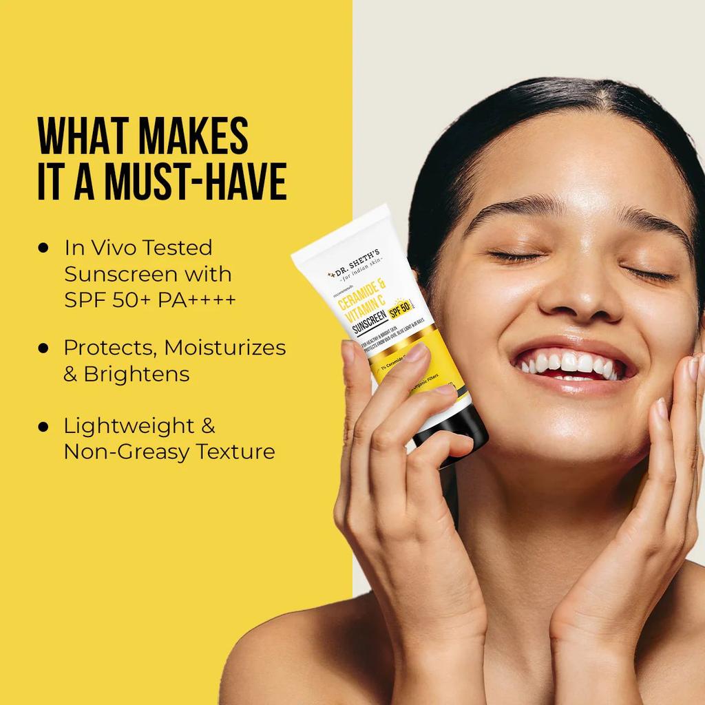 Ceramide & Vitamin C Sunscreen - 30g (Pack of 2)