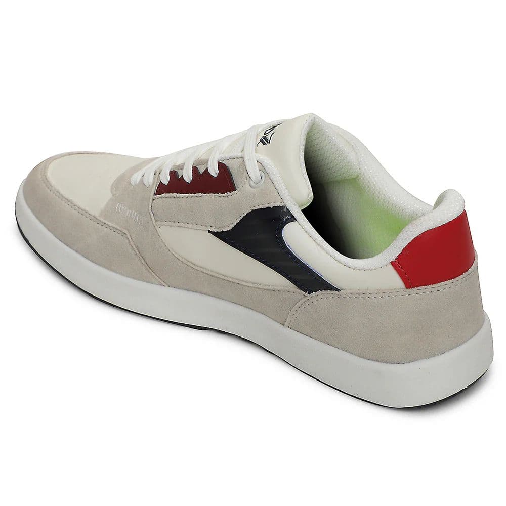 Leap7x Light Grey Casual Lacing Sneakers For Men AMAZER-20E By Liberty — photo 4