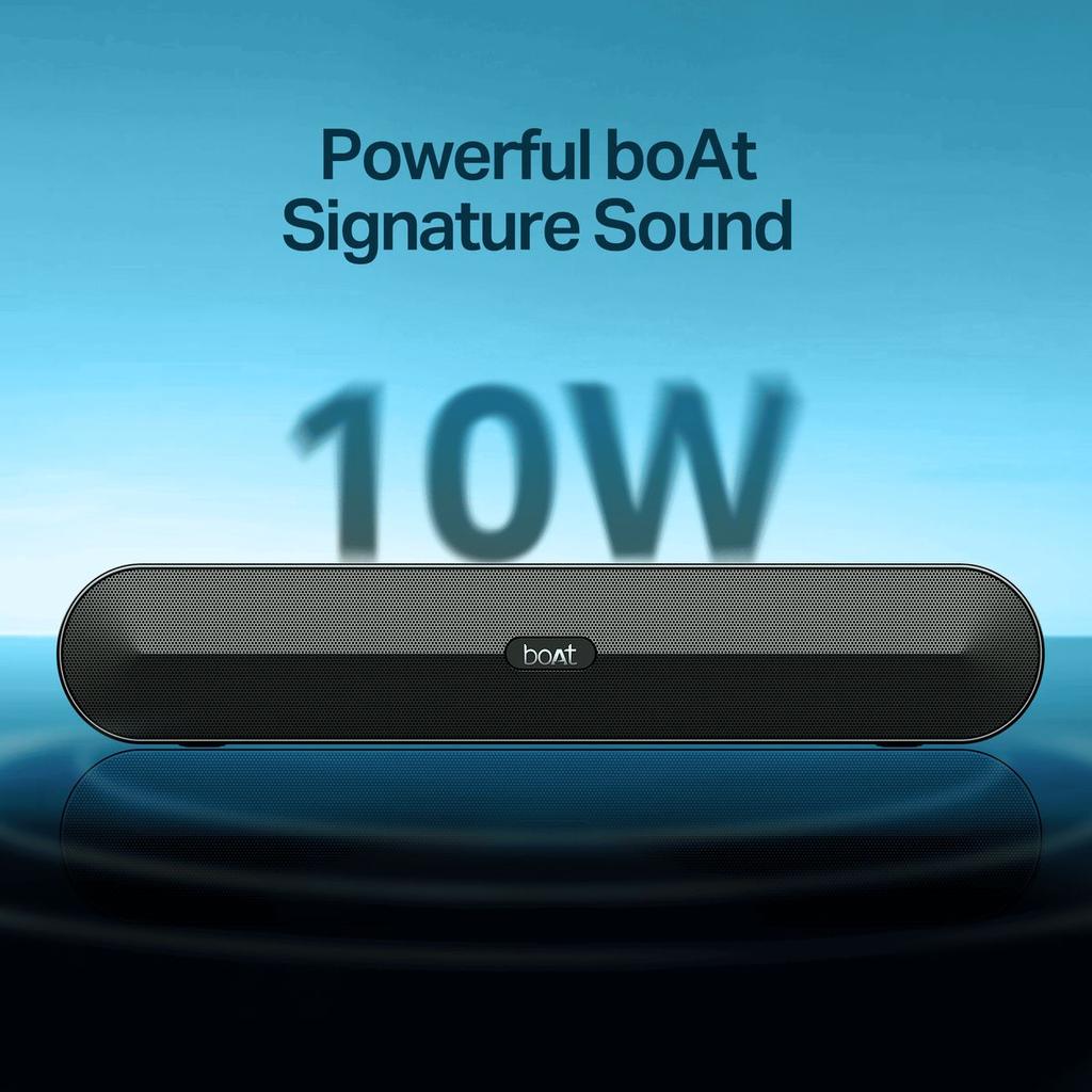 boAt Aavante Bar Joy | 10W Portable Soundbar with TWS, Built-in Mic & Multi-Connectivity