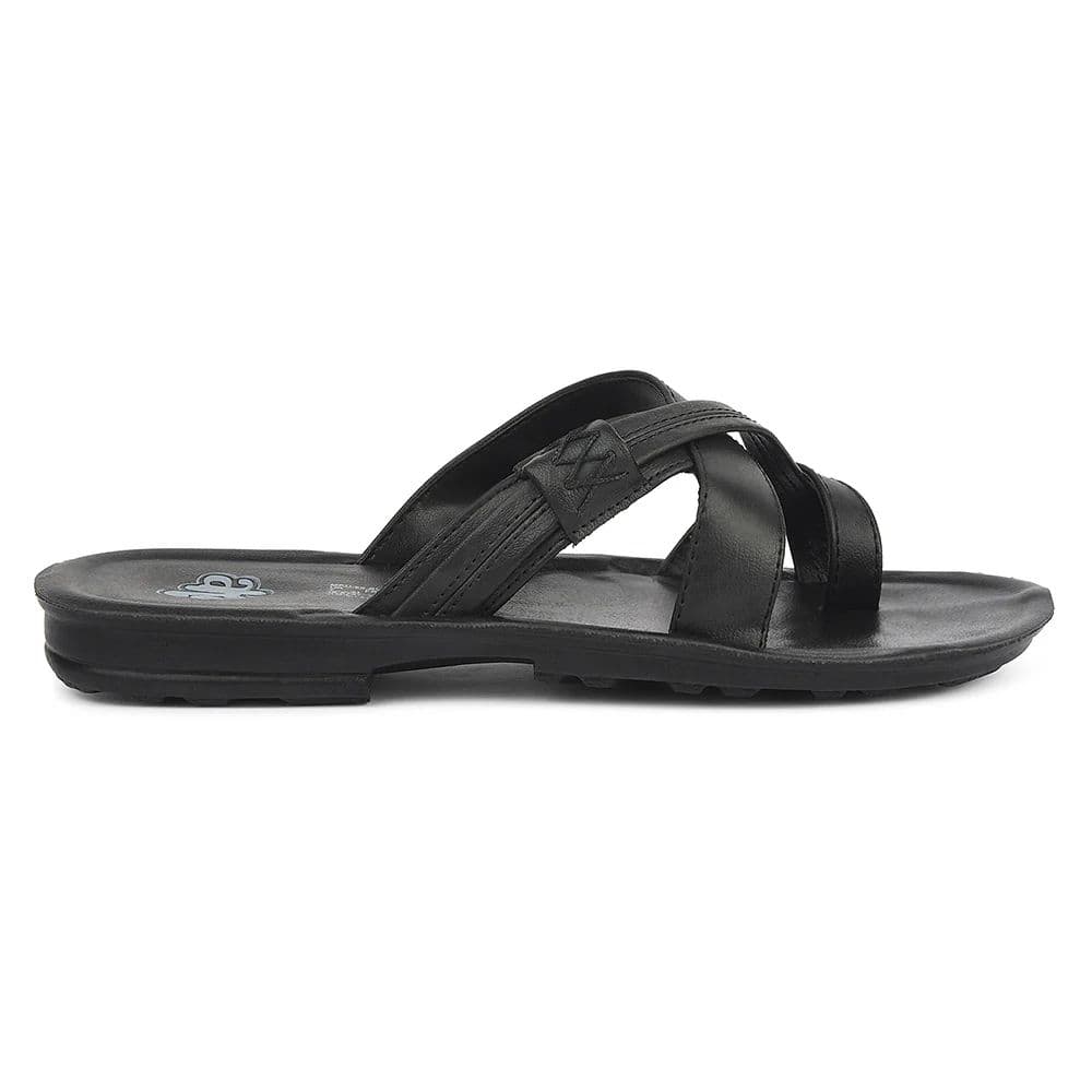 A-HA Black Casual Flat Sandal For Men MPU-60 By Liberty — photo 2