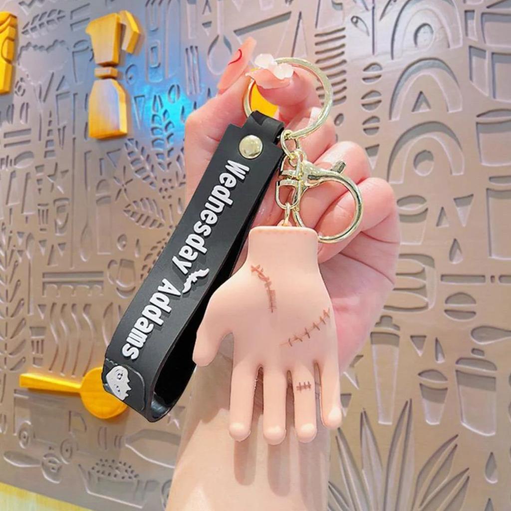 Wednesday Addams “Thing” Hand Keychain | Creepy Cute Accessory for Fans