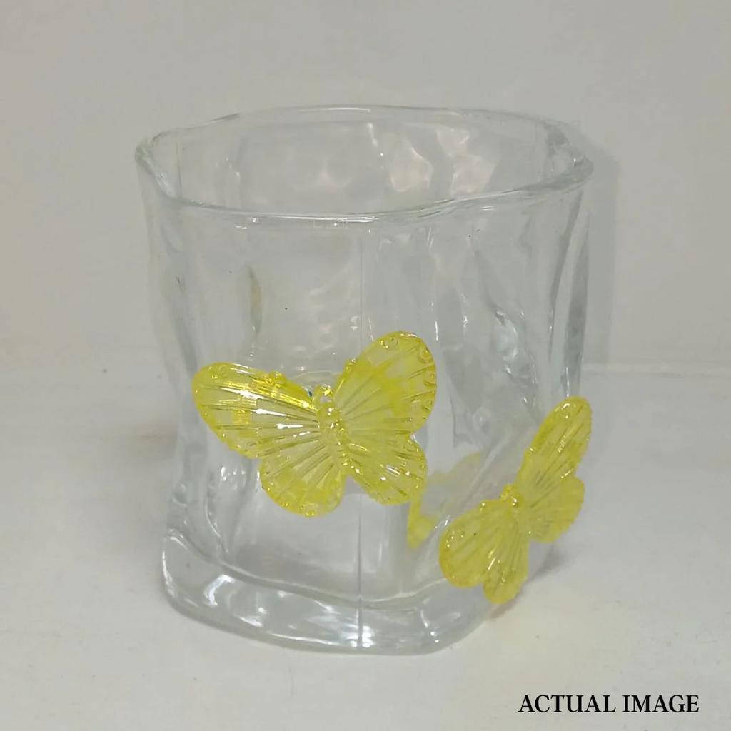 Aesthetic Butterfly Glass Cup – 3D Butterfly Embellished Drinking Glass — photo 9