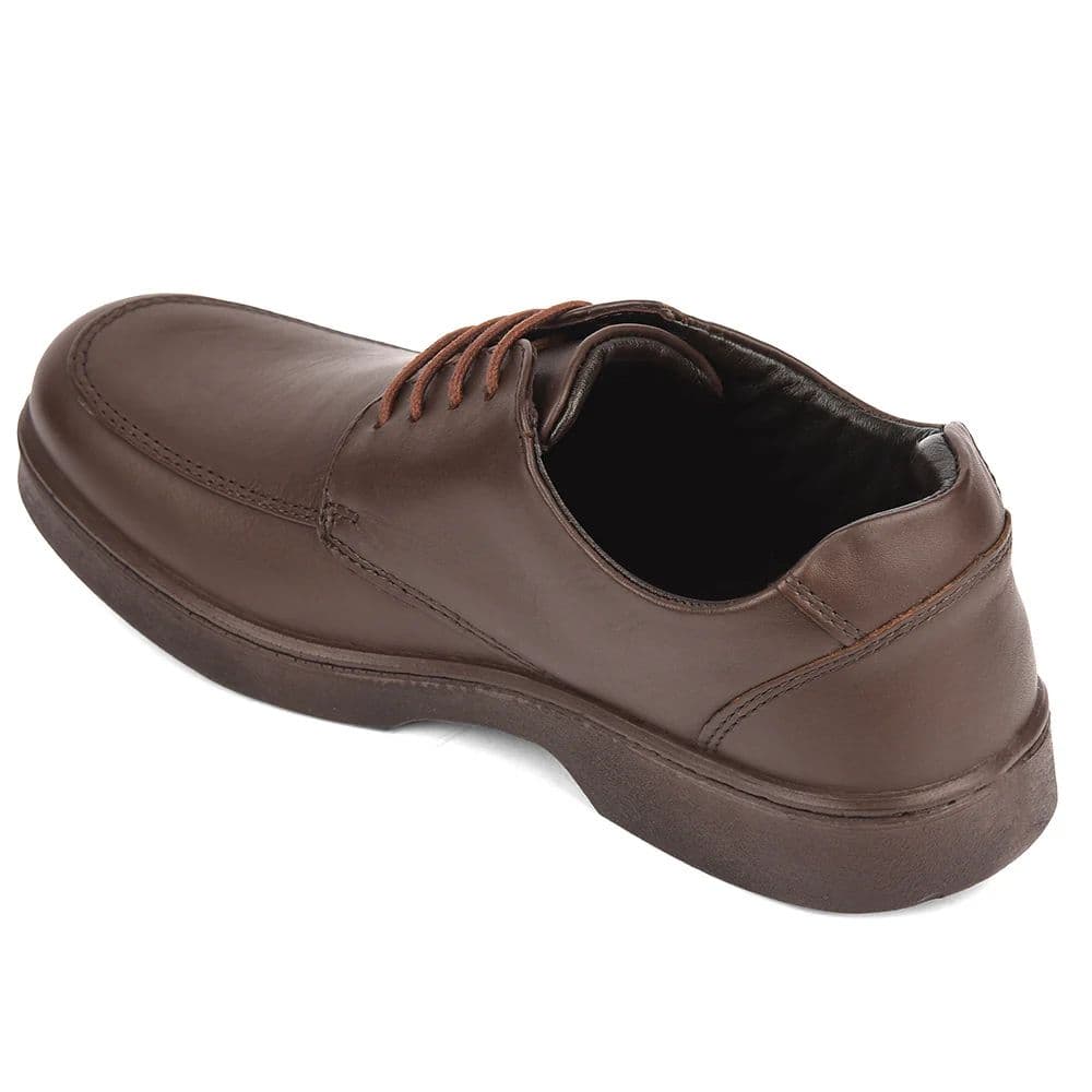 Healers Dark Brown Formal Lacing Derby Shoes For Men 204601AN By Liberty — photo 5
