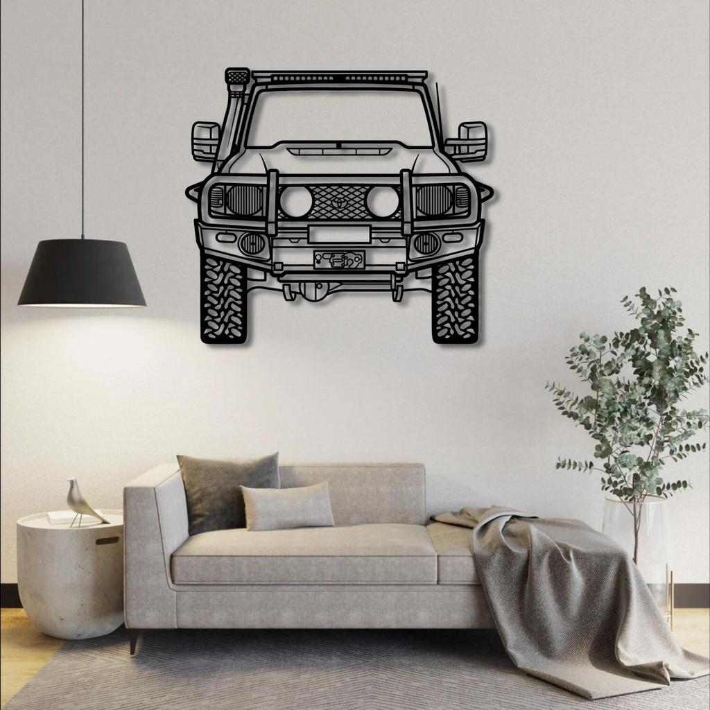 TOYOTA LAND CRUISER FRONT PERSPECTIVE METAL WALL ART — photo 2