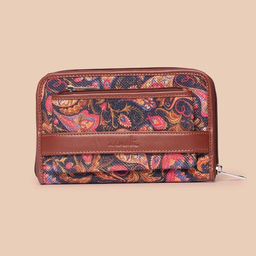 Bidri Kaiser & Paisley Print - Women's Work Bag & Classic Zipper Wallet Combo — photo 7