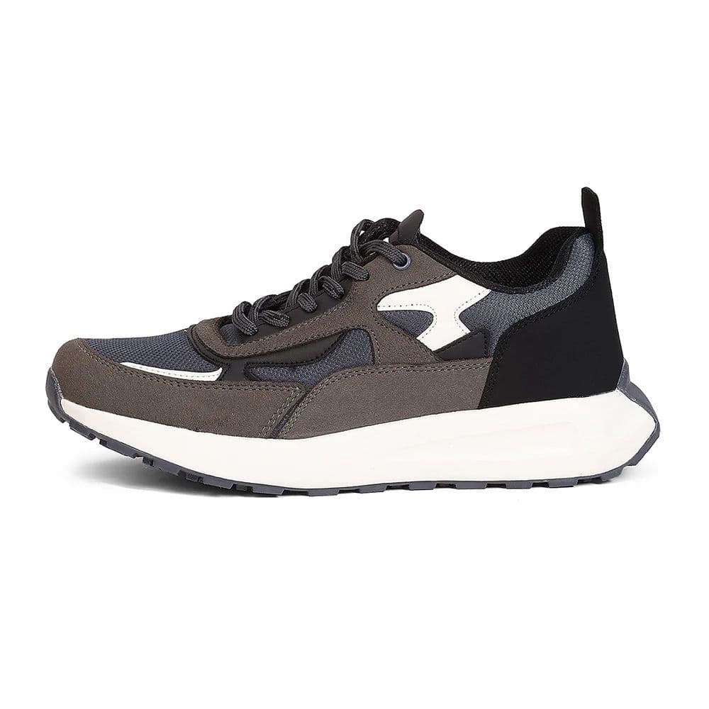 Leap7X ZLP-XM-27 Grey Lacing Sports Running Shoes for Men By Liberty — photo 6