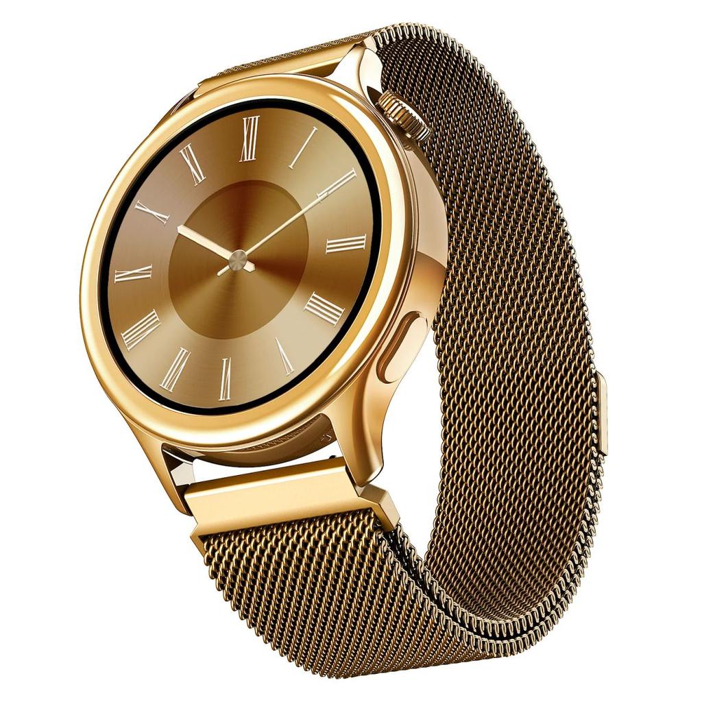 boAt Enigma Daze | Smartwatch with 1.3" Luminous Display, Functional Crown, SOS with Location Tracking, Watch Face Studio — Metallic Gold