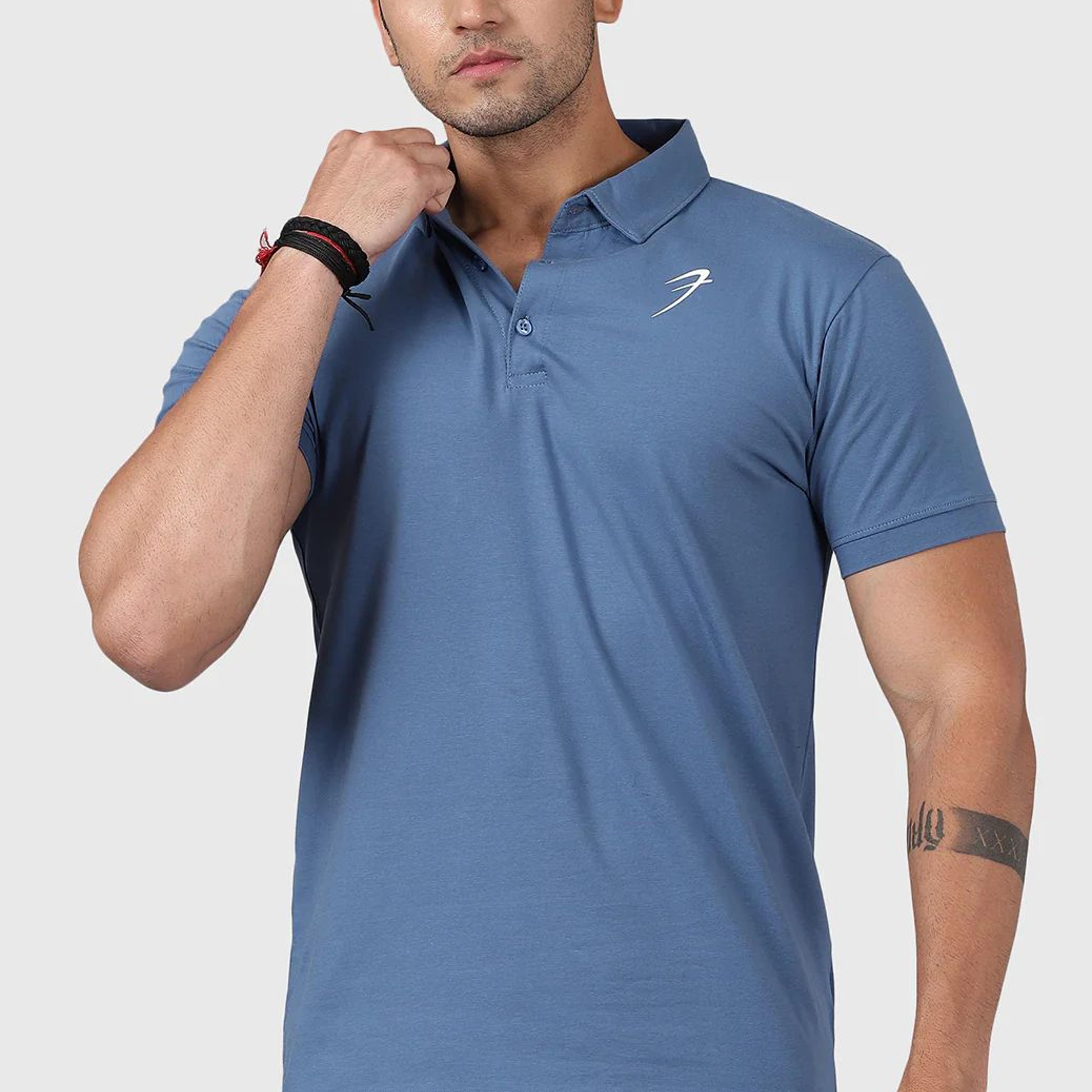 Polo T-shirt Dusk Blue