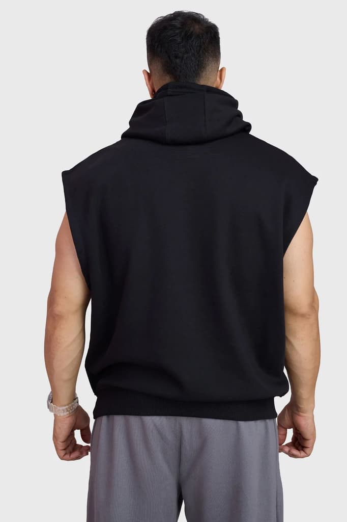 Signature Cap Sleeves Hoodie Black — photo 7