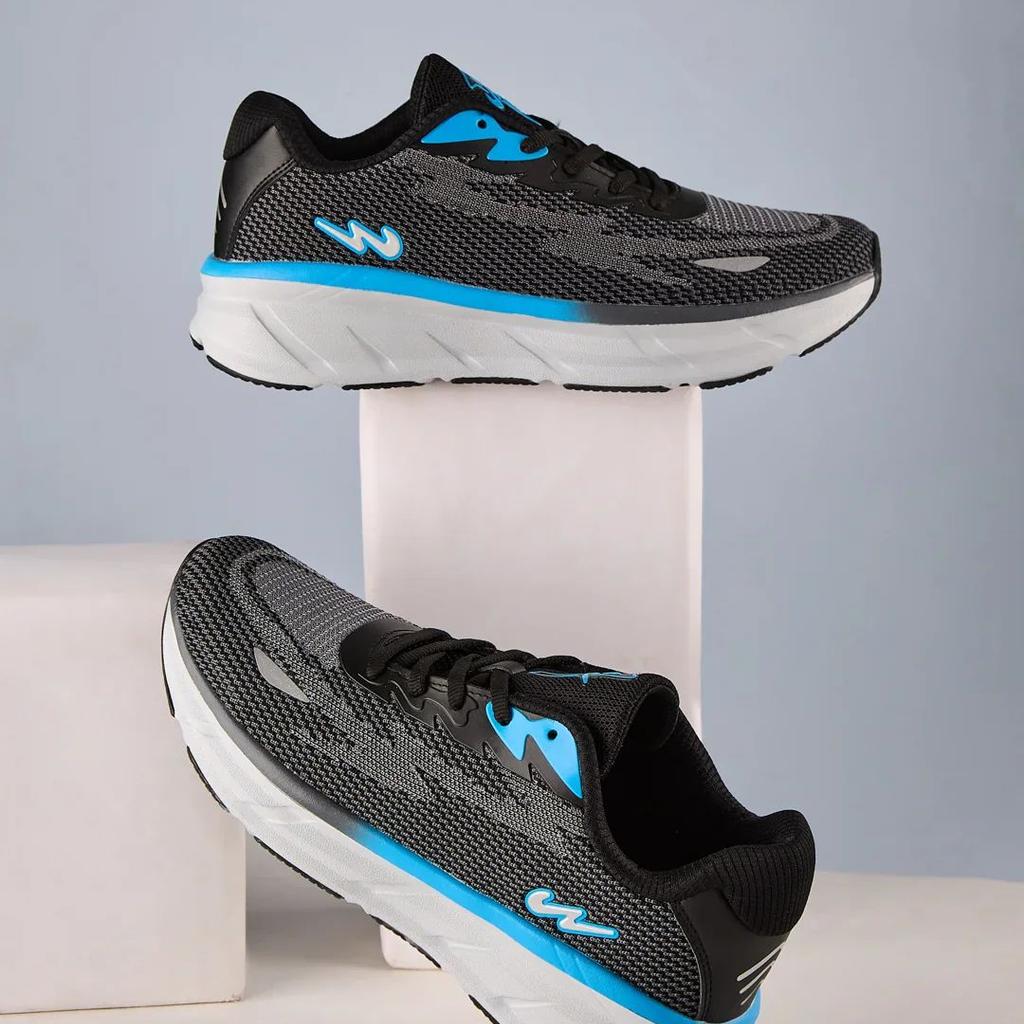 VAIL Black Men's Running Shoes