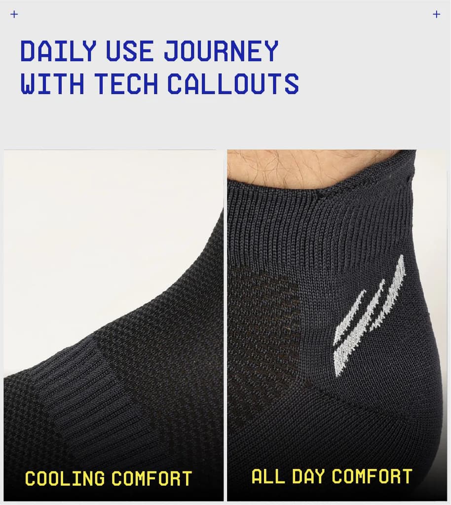 Striped Bamboo Ankle Socks