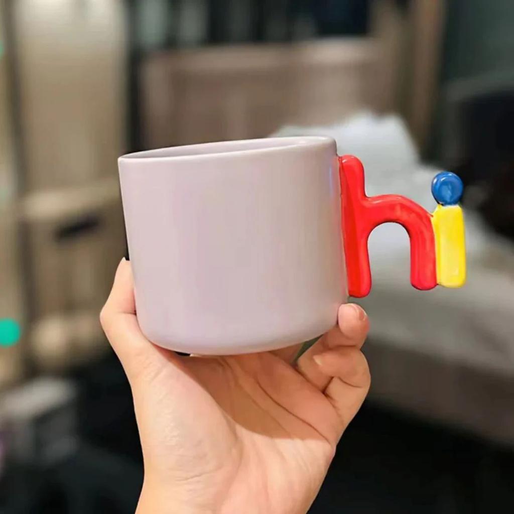 Say Hi Mug – Pop Color Ceramic Conversation Starter — photo 6