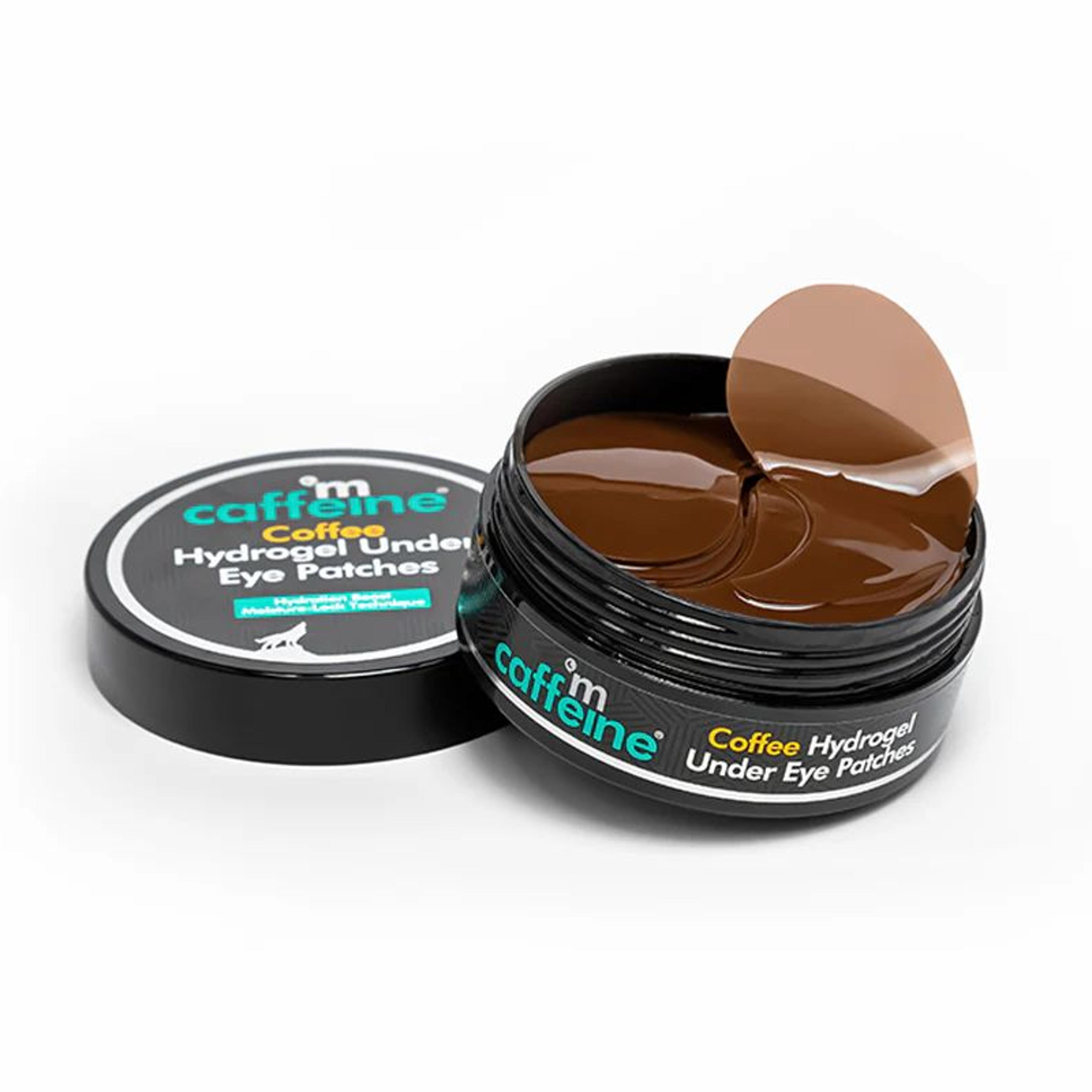 Coffee Hydrogel Under Eye Patches with Caffeine & HA - 30 Pairs