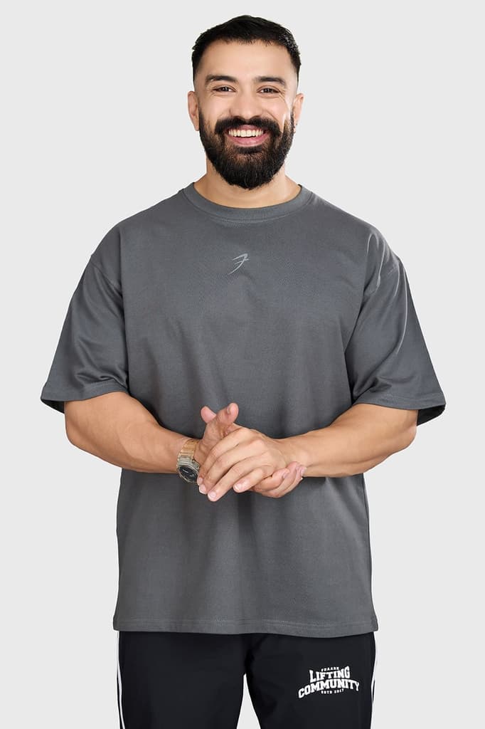 Heavyweight Oversized T-shirt Grey — photo 2