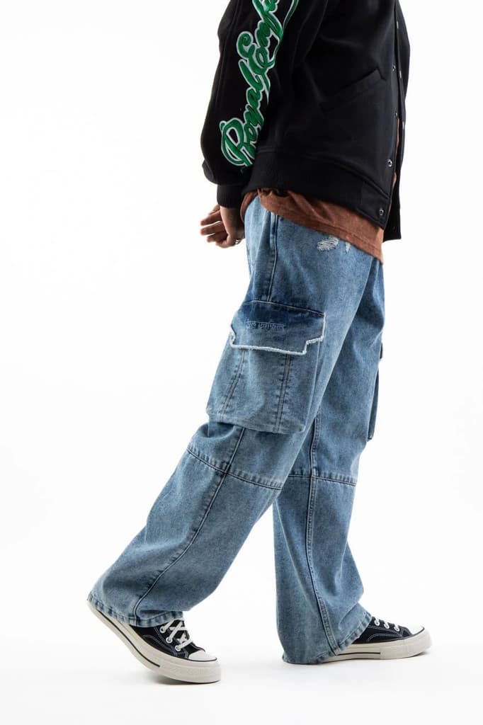 Steel Denim Cargo Pants_Royal Enfield x Urban Monkey — photo 3