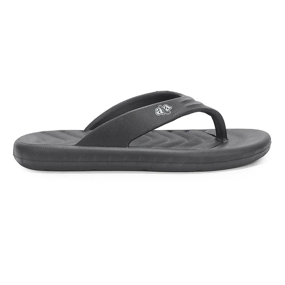 A-HA Black Casual Slip on Slippers for Men LSC-1E By Liberty — photo 4