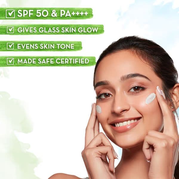 Mamaearth Rice Water Sunscreen SPF 50 PA++++ 80g Pack of 2