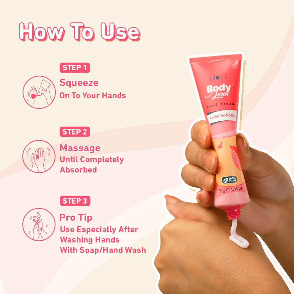 Feelin' So Rose Hand Cream by Plum Body Lovin' | 30 g